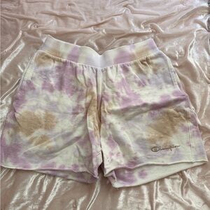 Champion White Tie Dye shorts